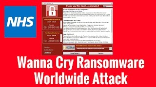 Wanna Cry Ransomware Worldwide Attack [upl. by Louis]