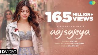 Aaj Sajeya  Official Music Video  Alaya F  Goldie Sohel  Latest Punjabi Songs 2021  Punit [upl. by Anitsirhc]