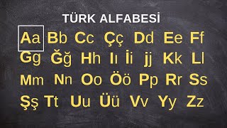 TÜRK ALFABESİ  SESLİ ALFABE  TÜRKÇE ÖĞREN  Turkish alphabet [upl. by Dacy]