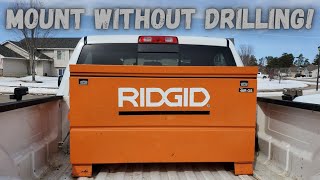 Mounting Rigid Tool Box Without Drilling Holes rigid toolbox construction lawncare landscaping [upl. by Aciamaj]