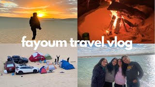 EGYPT TRAVEL VLOG FAYOUM  desert camping trip [upl. by Ruyle]