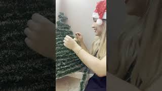 Diy Árvore de Natal de Parede Fácil Parte 3 [upl. by Suraved]