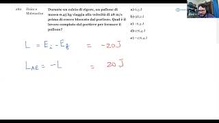 🔭 Luglio 2024  Fisica e matematica n° 280  Durante un calcio di rigore un pallone di massa 045 … [upl. by Aerdnwahs]