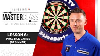 A Live Darts Masterclass  Lesson 6  The best practice games for entry level [upl. by Fira869]