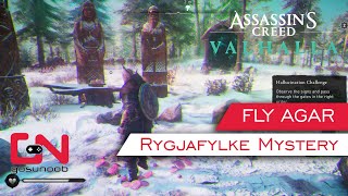 AC Valhalla Hallucination Challenge  Fly Agar Rygjafylke Mystery Pass Through Gates in Right Order [upl. by Nichola]