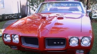 1970 Pontiac GTO Convertible RedLakesideInn031712 [upl. by Billen405]