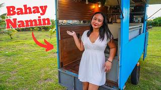 Tricycle House Tour  HIDDEN SHOWER  Self Built w Zero Experience [upl. by Ainolopa]