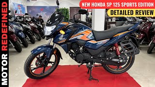 All New Honda SP 125 Sports Edition 2023 Model Detailed Review  On Road Price MIleage amp Exhaust [upl. by Najar559]