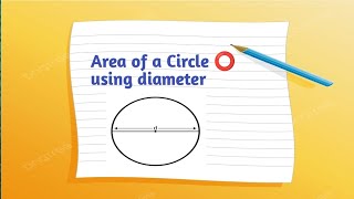 Area of circle by using diameter Maths Resolution youtubevideo youtube math areaofcircle [upl. by Suirradal]