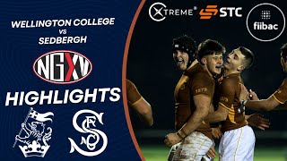 HIGHLIGHTS WELLINGTON COLLEGE vs SEDBERGH SCHOOL  SCHOOLS RUGBY [upl. by Notyad]