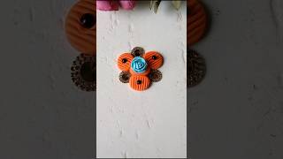 Very easy and creative dough pastry clay craft idea 🧡🫰🩵 shorts viralvideo trending youtubeshorts [upl. by Harlen168]