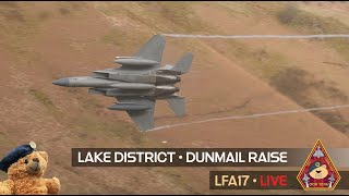 LIVE LOW FLYING AREA TYPHOONS F15 F35 A400 amp TEXAN LAKE DISTRICT  DUNMAIL RAISE LFA17 140923 [upl. by Snell]