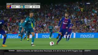 UNBELIEVABLE Cristiano Ronaldo Shoves Referee RED CARD FCB RM 12 [upl. by Alim]