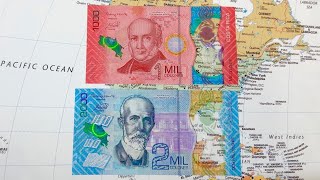 Costa Rican Colones Banknote collection 1000 and 2000 colones [upl. by My]