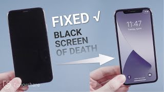 How to Fix iPhone Black Screen of Death 3 Ways to Save Its Life [upl. by Enahpad830]