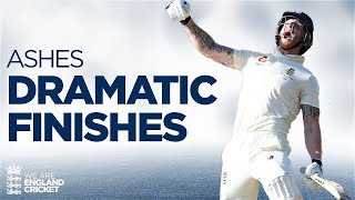 Tense Finishes  Cardiff 2009 Headingley 2019 amp More  Ashes NailBiting Moments [upl. by Salba]