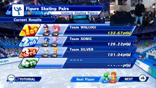 Mario amp Sonic at the Olympic Winter Games 2014 Coop pt13 Figure Skating Pairs [upl. by Kulda]