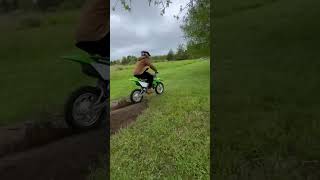 klx110l first jump on my klx 110 rl [upl. by Vivie]