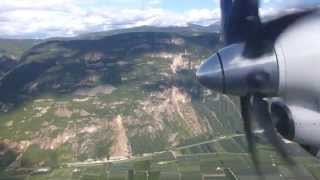 Landing in Lugano on an Etihad Regional Saab 2000 [upl. by Tolman]