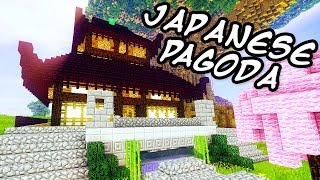 Build a BEAUTIFUL Japanese Pagoda in Minecraft  Tutorial [upl. by Fisher617]