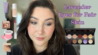 Wearable purple makeup for eyes on fair skin [upl. by Dnalerb]