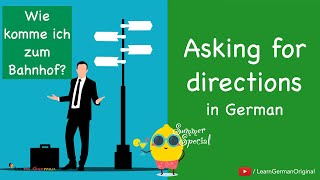 Asking for directions  nach dem Weg fragen  Deutsch im Alltag  Learn German  A1A2 [upl. by Rainger778]