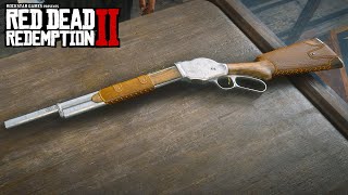 RED DEAD REDEMPTION 2  REPEATING SHOTGUN Weapons Customization amp Showcase [upl. by Eeram]