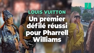 Le défilé Louis Vuitton de Pharrell Williams a amené Beyoncé Rihanna et JayZ sur le PontNeuf [upl. by Stranger]