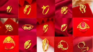 Gold Ring designs for women gold ring ladies new design [upl. by Seek]