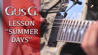 Gus G Lesson  quotSummer Daysquot [upl. by Dasa]