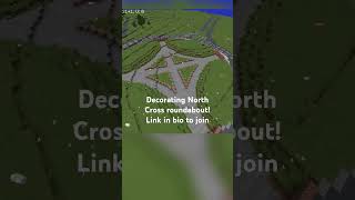 BTE Tamar Plymouth North Cross roundabout minecraft minecraftshorts plymouth buildtheearth [upl. by Evin26]