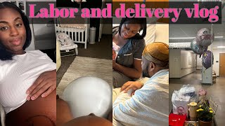 LABOR AND DELIVERY VLOG3 pushes16 hours of Labor Surprise LaborLast days being pregnant [upl. by Callie314]