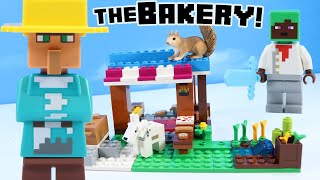 LEGO Minecraft The Bakery 21184 Live Building Review Squirrel Stampede [upl. by Aguie]