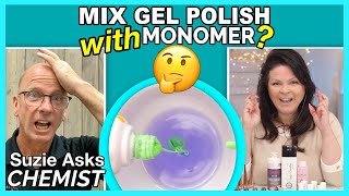 Can I Mix Gel Polish With Acrylic Monomer Creating New Colors🤔 [upl. by Ennairda]