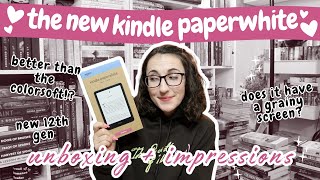 The New Kindle Paperwhite 12th Gen Unboxing and Honest Review  Comparison to 11th Gen Paperwhite [upl. by Adnawt269]