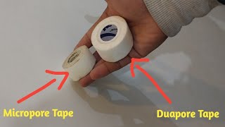 Durapore Tape Vs Micropore Tape  Micropore and Durapore Tape Uses in Clinical Procedures [upl. by Victoria]