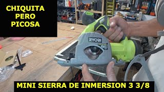 Mini sierra de inmersión Ryobi 18 v [upl. by Arutak]