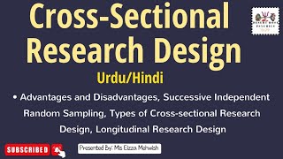 Cross Sectional Research Design in Urdu amp Hindi  Advantage amp Disadvantage  Longitudinal Research [upl. by Nat]