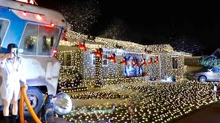 The Christmas Vacation House amp Cousin Eddies RV  Griswold Family Christmas Recreation and Lights [upl. by Oicaro]