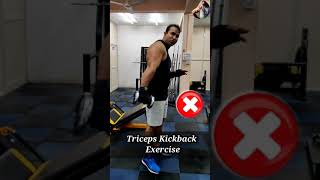 How to Perform TRICEPS KICKBACK exercise  Correct Technique  Must Watch  Information [upl. by Rehpinej]