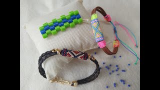 DIY Brazalete Delica Miyuki Tubo Tejido Peyote Impar Fácil y Patrón Ideal Hombre o Mujer Paso a Paso [upl. by Kleinstein]