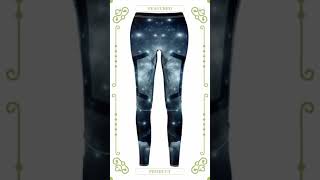 Gemini Zodiac Signs Astrology leggings cosmic velvety printed leggings [upl. by Rafaj378]