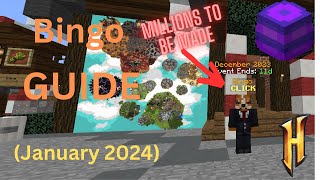 January 2024 BINGO GUIDE Hypixel Skyblock [upl. by Georgianne]