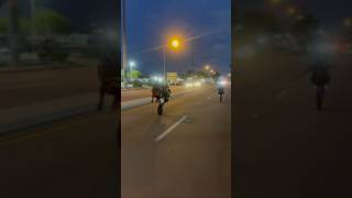 Crf150r vs yz85 wheelie battle bikelife honda yamaha miamibikelife viral [upl. by Joete711]