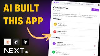 Build a Full Stack Splitwise Clone app  Nextjs ShadCN NeonDB Claude AI Cursor AI [upl. by Bruckner692]