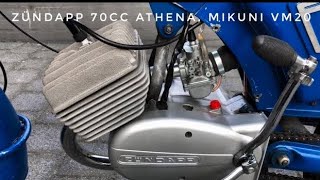 Zundapp 70cc Athena Mikuni VM20 [upl. by Golub135]