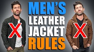 How To PROPERLY Wear a Leather Jacket Top 6 Leather Wearing Dos amp Donts [upl. by Leia]