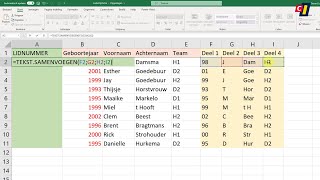 Excel  Codenummers [upl. by Salvatore]