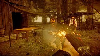 I didnt know I could disarm Micah with a sawedoff shotgun RDR2 [upl. by Vassell]