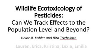 6WildlifeEcotoxicologyofPesticides [upl. by Gil]